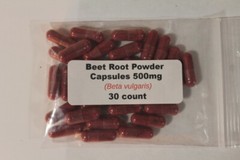 Beet Root Powder Capsules (Beta vulgaris rubra) 500mg – 30 count