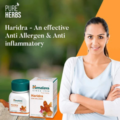 Himalaya HARIDRA Natural For Skin Wellness With Free Ship – 60 Tablets
