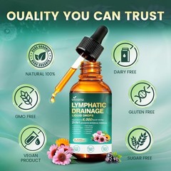 Organic Lymphatic Drainage Drops, Lymphatic Drainage Supplement for Healthy L…