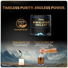 Dabur Himalayan Shilajeet Resin – 10gm, Boosts Muscle Growth & Stamina