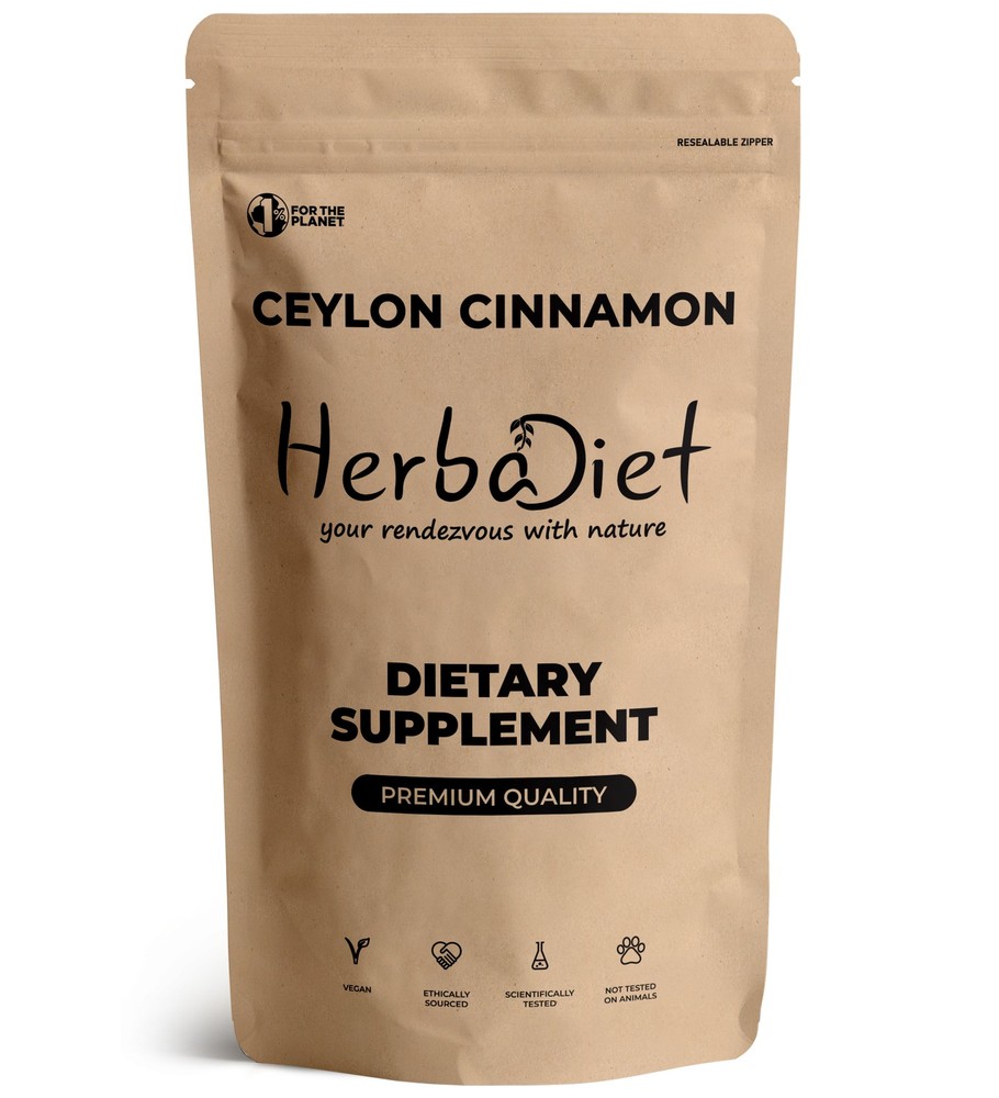 Ceylon Cinnamon Powder 1500mg Healthy Heart Metabolism Support Supplement