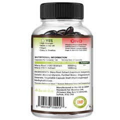 Maca Root 4000mg Herb Supplement Support Men Health,Muscle Strength 120 Capsules