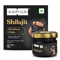 Kapiva Himalayan Shilajit Resin 40g | 160 Servings | Boost Energy & Vitality |