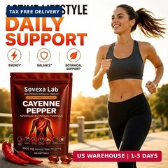Cayenne Pepper Supplements 240 Count Softgels Cardiovascular Heart Health