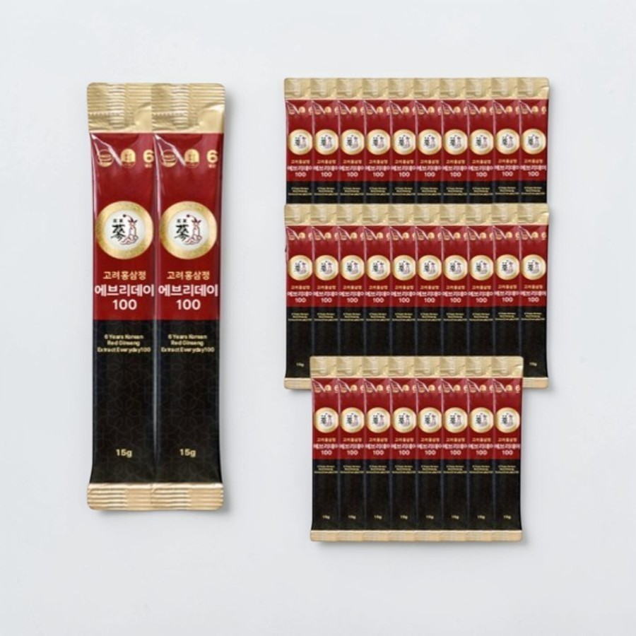 Korean Red Ginseng Extract Everyday100 15g x 30 Packs (6-Year Root)