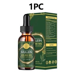Premium Mullein Leaf Extract Extra Concentrated 2 Oz/60 ML Lung Cleanse Drops