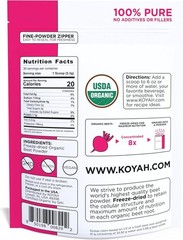 Organic Beet Powder – 30 Servings, Freeze-Dried, Non-GMO, , Earthy Sweet Flavor