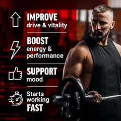 Yohimbine Supplement for Men, Yohimbe Bark Extract with Superior Absorption to E