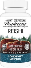 Reishi Mushroom Capsules 60ct 30 Servings Heart Immune Energy Vitality Support
