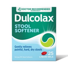 Dulcolax Stool Softener Laxative Liquid Gel 25 Count (Pack of 1), Multi