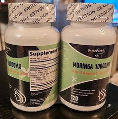Lot of 2 Moringa Capsules for Immune Support & Gut Health 120 Capsules Each
