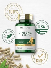 Carlyle Ginseng Extract Supplement | 120 Capsules | 120 Count (Pack of 1)