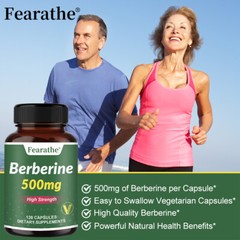 Berberine 500 Mg High Strength Healthy Blood, Sugar & Cholesterol,Immune Support