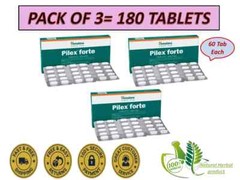Himalaya Pilex Forte Tablets 3 Boxes | Herbal Piles Support | Exp 01/2026