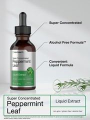 Peppermint Leaf Liquid Extract Tincture | 2 fl oz | Vegetarian | by Horbaach