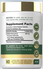 Carlyle Dandelion Root Extract 300 Capsules Taraxacum Officinale Non-GMO