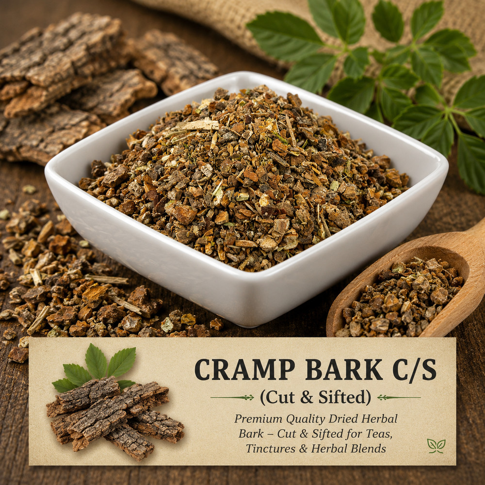 Cramp Bark C/S (Cut & Sifted) Viburnum opulus Premium Dried Herbal Bark