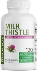 Milk Thistle Dandelion Extract Capsules 120 Count