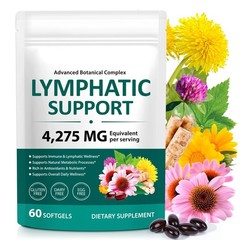 Lymphatic Drainage Supplements, 4275mg Herbal Blend for 60 Count (Pack of 1)