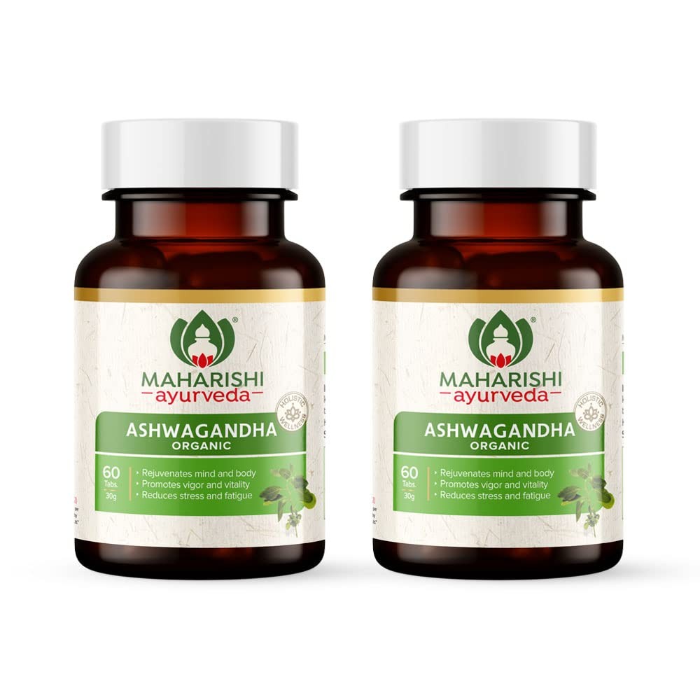 3 X Maharishi Ayurveda ASHWAGANDHA Tablets Organic (180 tab) Herbal