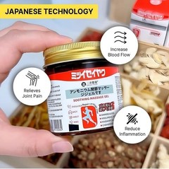 3 X Japanese Instant Pain Relief Soothing Massage Gel For Muscle & Joint Comfort