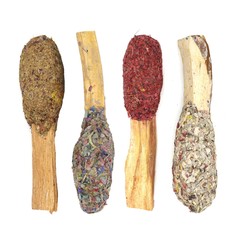 2 Pack Palo Santo Sticks Pops with Herbs For Smudging Blessings Energy Cleansing