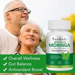 Moringa Capsules 800mg, Pure Moringa Powder Capsules Supports Energy, Joint &…
