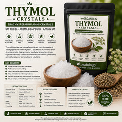 Thymol Crystals – Trachyspermum ammi Crystals (Sat Phool / Ajwain Sat)
