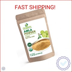 Organic Amla Powder – 1.1 lbs or 17.54oz | Amalaki, USDA Organics, Non-GMO, Kosh