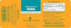 Herb Pharm Osha Root Liquid Extract for Respiratory Support – Assorted Sizes