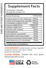 CANDIDA AWAY Dietary Supplement Antifungal Support Blend 1 Bottle – 60 Capsules