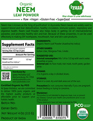 Neem Leaf Powder (Azadirachta Indica),Certified USDA Organic, Pure,Raw 4,8,16 oz