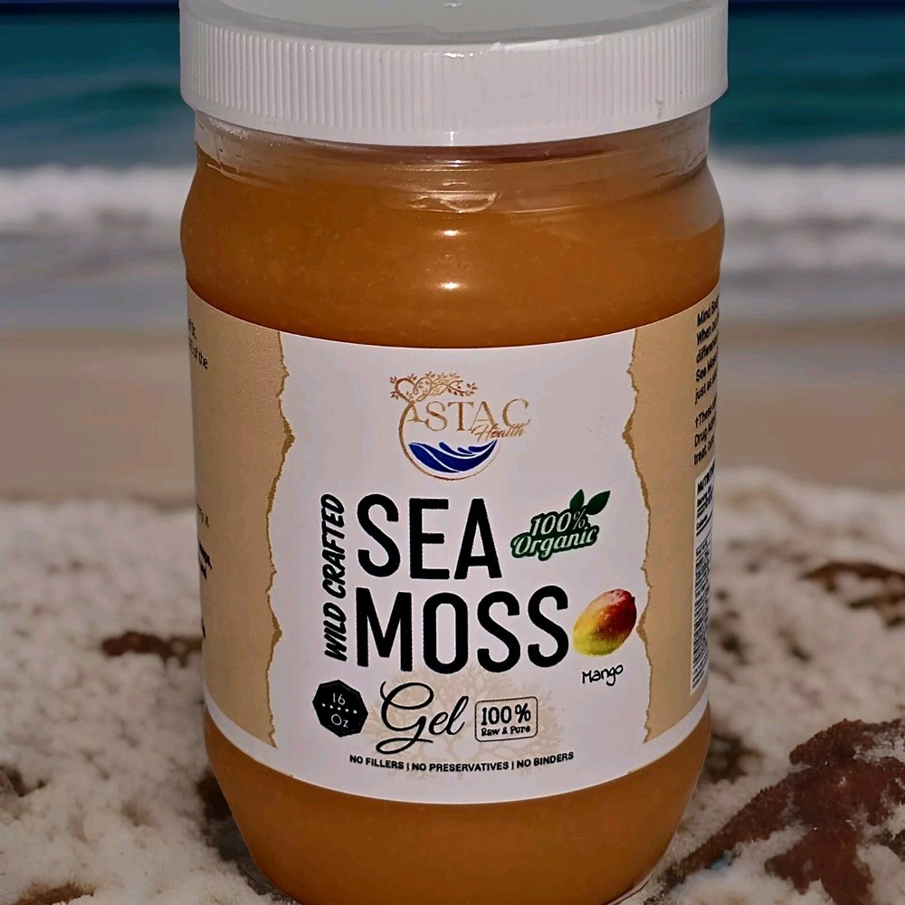 Mango Sea Moss Gel Raw 100% Wildcrafted Sea Moss 16oz.