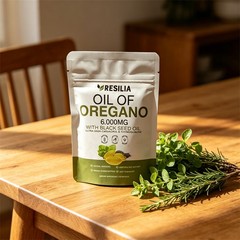 Resilia Oil of Oregano 6000mg with Black Seed Oil Softgels – 60Softgels