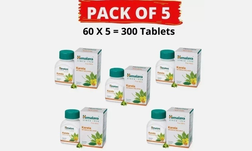 Himalaya Karela – 60 Tabs x 5 Pack | Natural Support for Healthy 02-2027