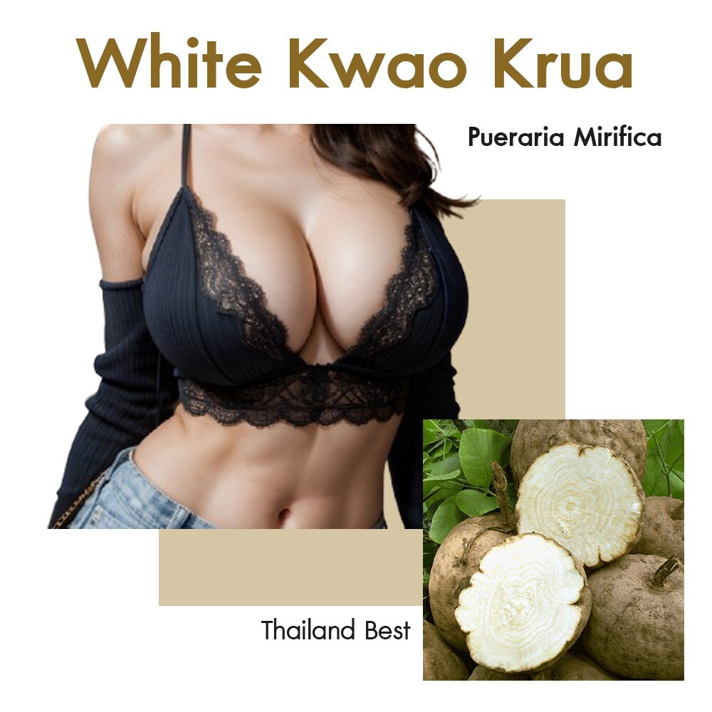 200 Capsules Pueraria Mirifica Extract, White Kwao krua, Breast Enlargement.
