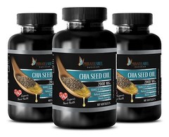 Fat burner – CHIA SEED OIL 2000mg – 3 Bottles 180 Softgels