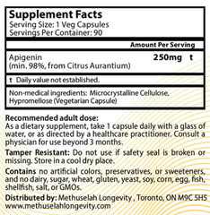 Apigenin High Strength 250mg Supplement