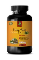 hemp oil capsules – HEMP SEED OIL ORGANIC 1400mg – organic hemp seeds – 1 Bottle