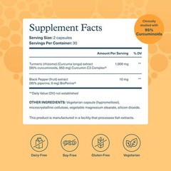 Youtheory Turmeric Extra Strength – 1,000 mg – 60 Count (Pack of 1), No Color