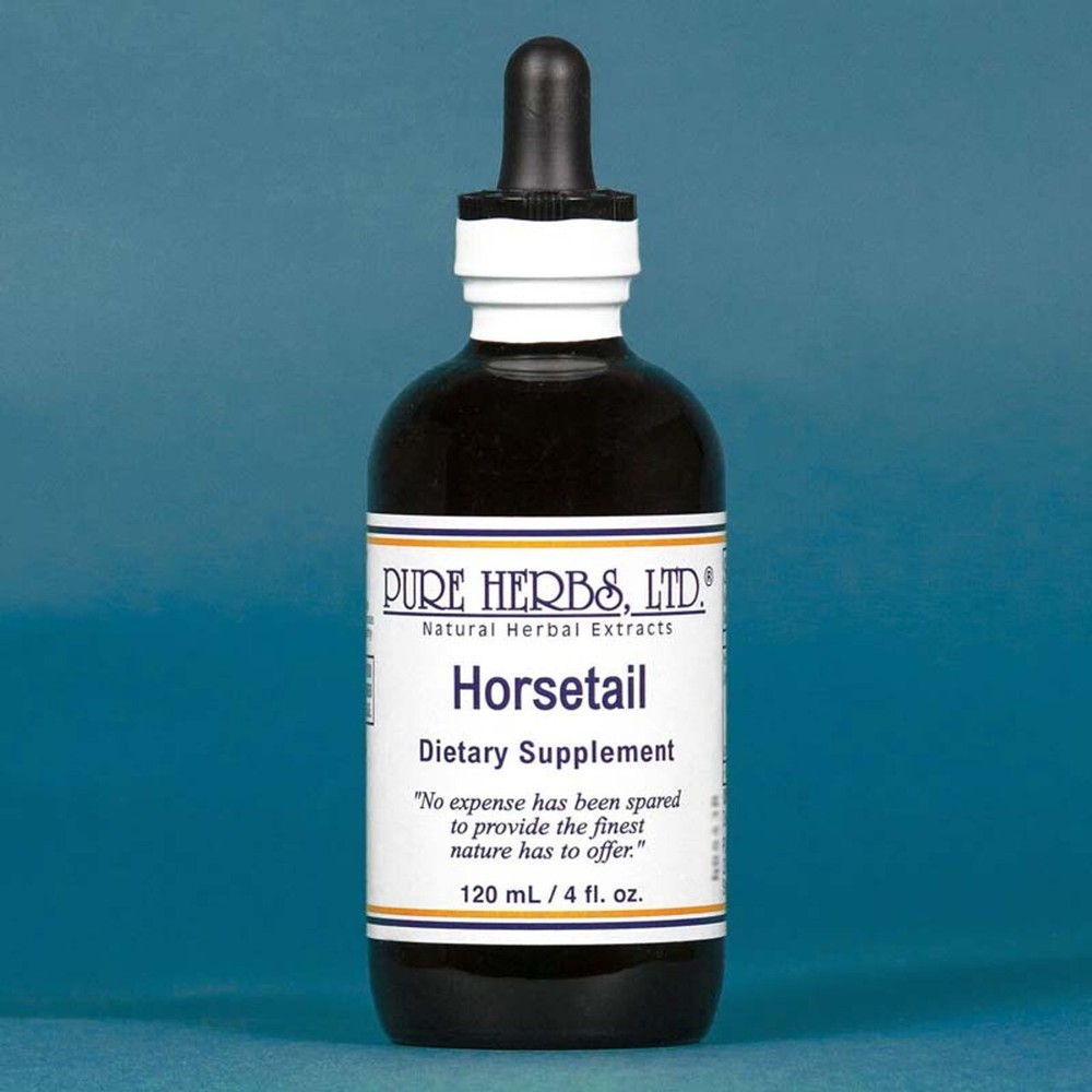 Horsetail Herbal Extract by Pure Herbs – 4 fl. oz. Liquid helps hair nails skin