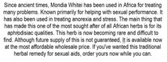 Organic Mondia Whitei Powder (African Mulondo Root) { $1/ tsp } or {$40 /60tsp}