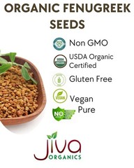 Organic Fenugreek Seeds Whole 7 oz. – Methi Seed for Cooking, Sprouting & Hair G