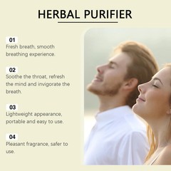 Diffuser Herbal for Lung Health and Fresh Air w / Mullein Thyme Mint – 4 Flavour