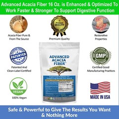Advanced Acacia Fiber Powder 2.5 Ibs Soluble Fiber Leaky Gut Repair Powder