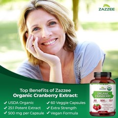 Natural Bladder Support – 60 Cranberry Capsules