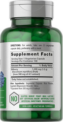 Bilberry Capsules | 1200mg | 100 Count | Vegetarian, Non-GMO | by Horbaach