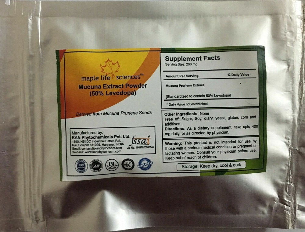 Mucuna Pruriens Extract Powder – Levo Dopa 50% Levo Dopa 200 mg serving size