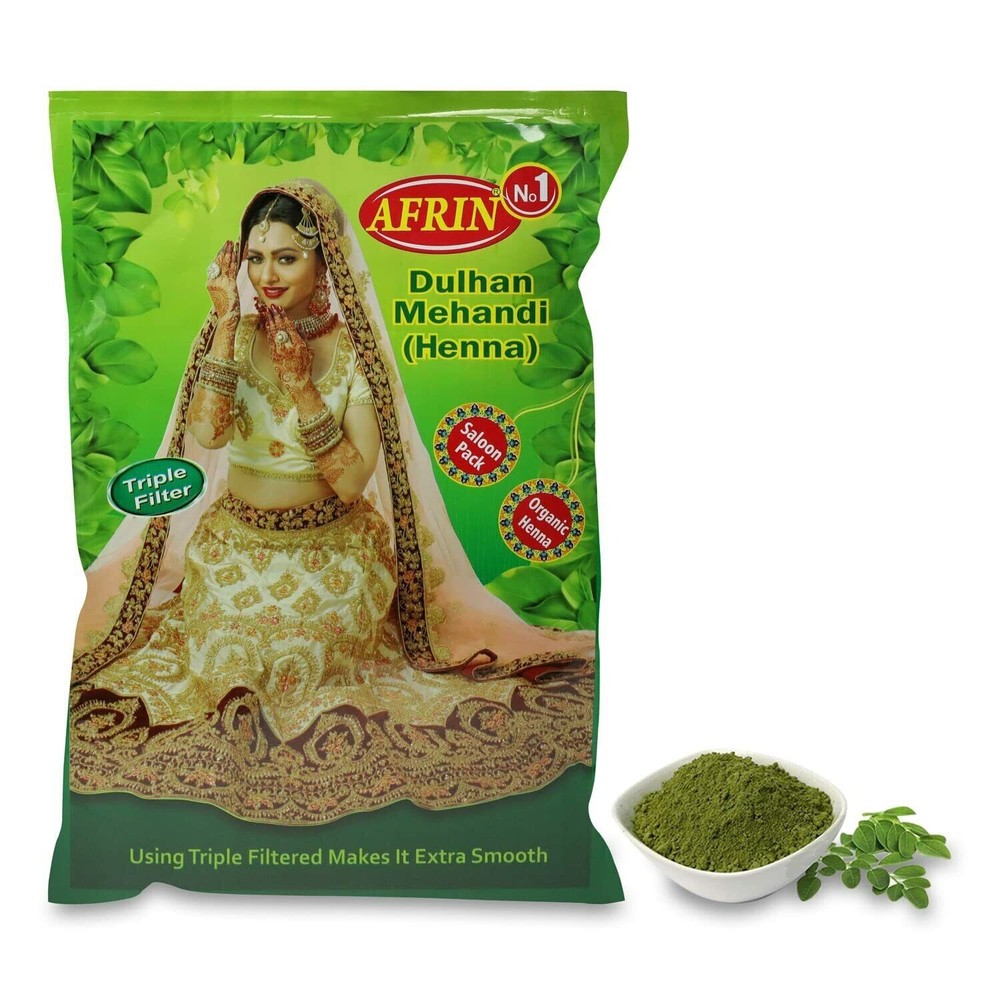 Afrin Organic Henna Triple Filter Dulhan Mehandi (1 kg) FREE SHIPPING WORLDWIDE