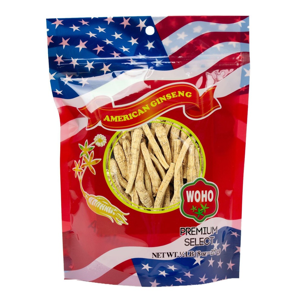 WOHO Cultivated American Ginseng #1058 Long Small 8 oz Bag